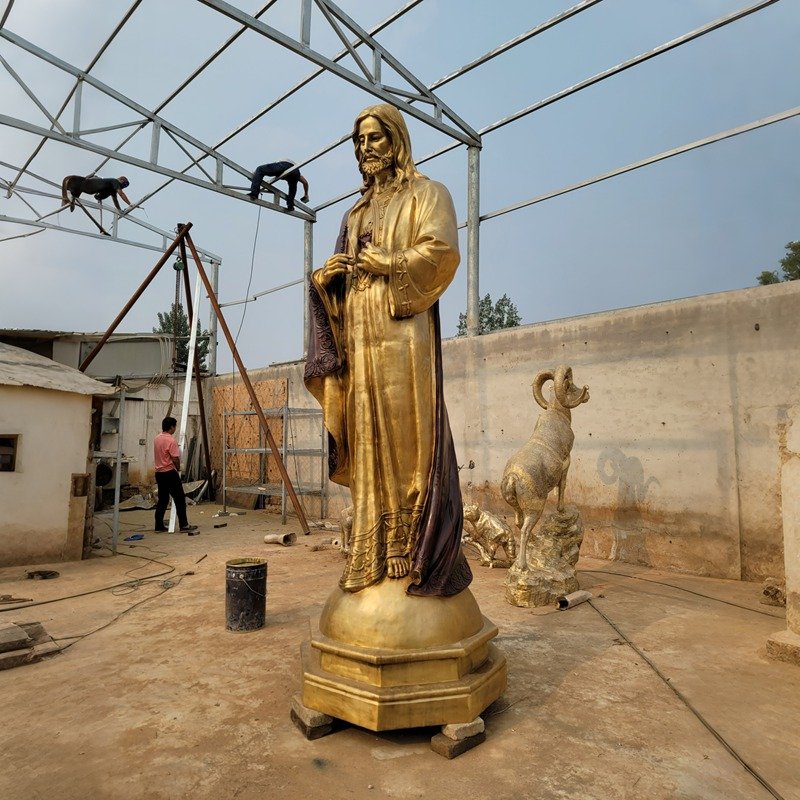 bronze Jesus statue
