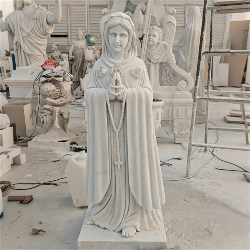 marbel maria rose mystica statue in our YouFine Factory