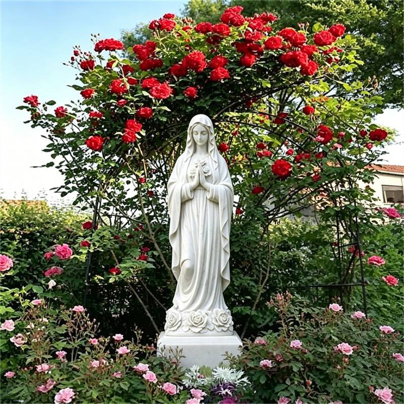 Maria Rosa Mystica Statue