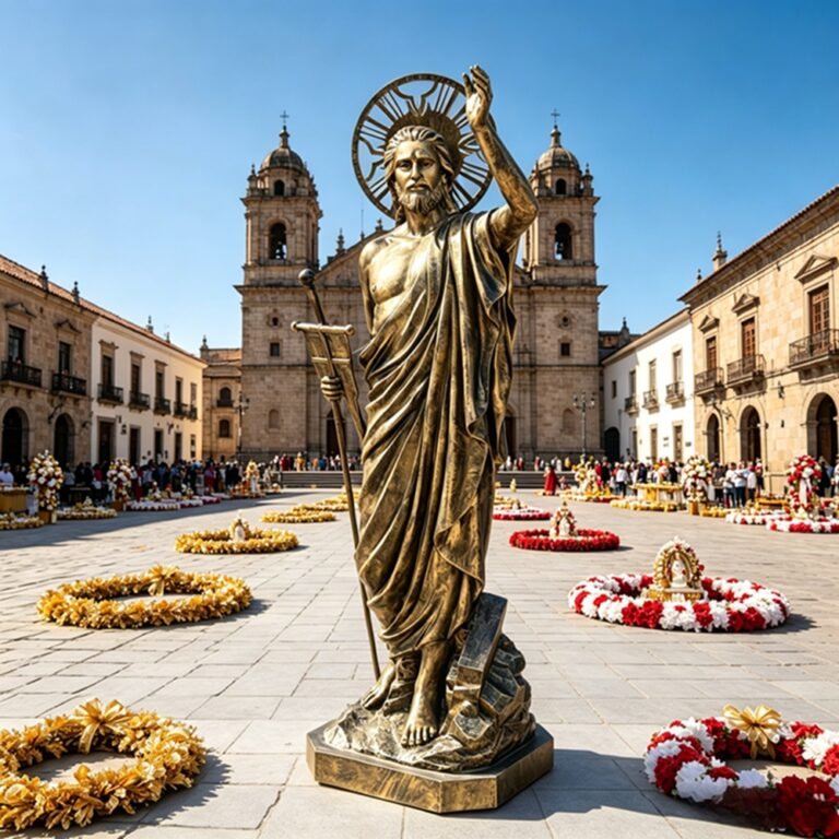 Bronze Statue of Risen Chirst