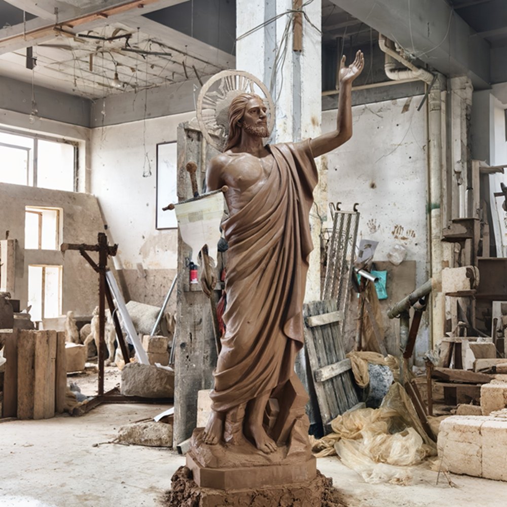 Bronze Statue of Risen Chirst