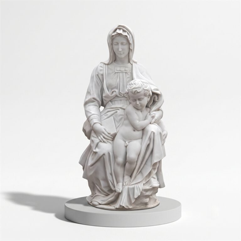 Marble Madonna of Bruges Statue