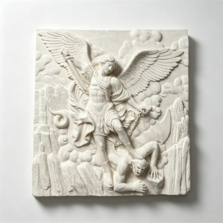 Marble relief of St.Michael Archangel