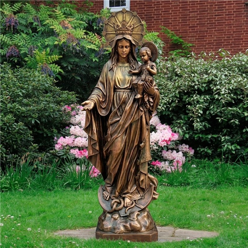 Mary Queen of Heaven Statue holding Baby Jesus