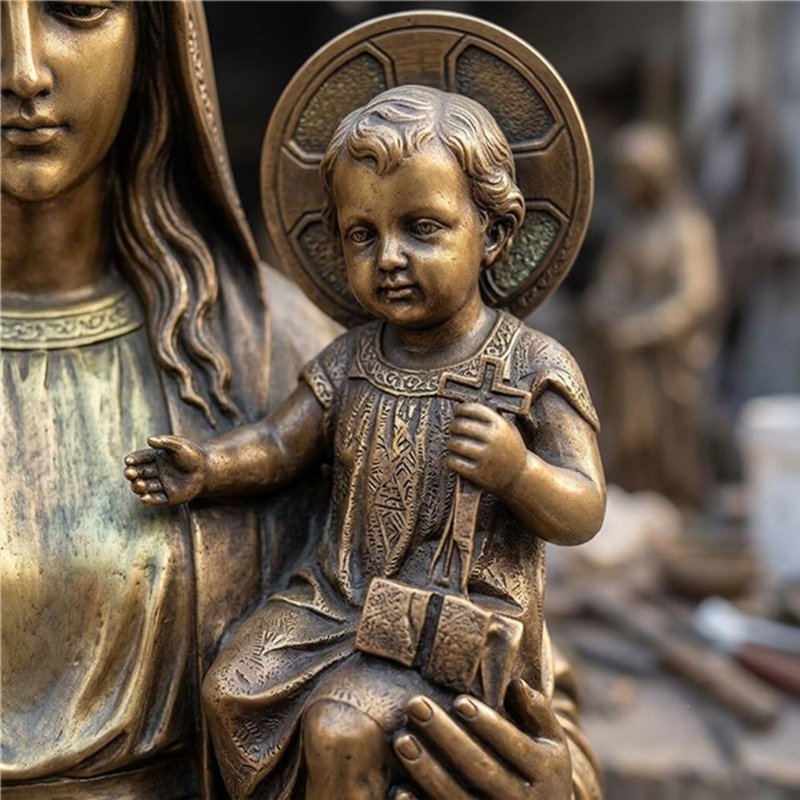 Mary Queen of Heaven Statue holding Baby Jesus