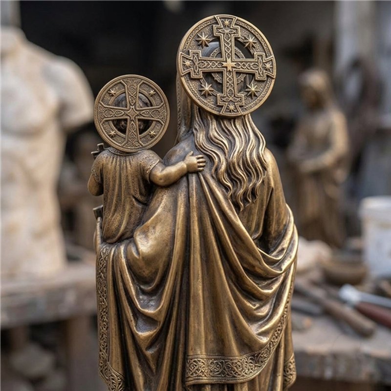 Mary Queen of Heaven Statue holding Baby Jesus
