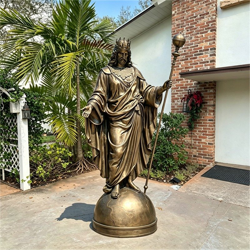 Bronze Jesus Christ the King for sale