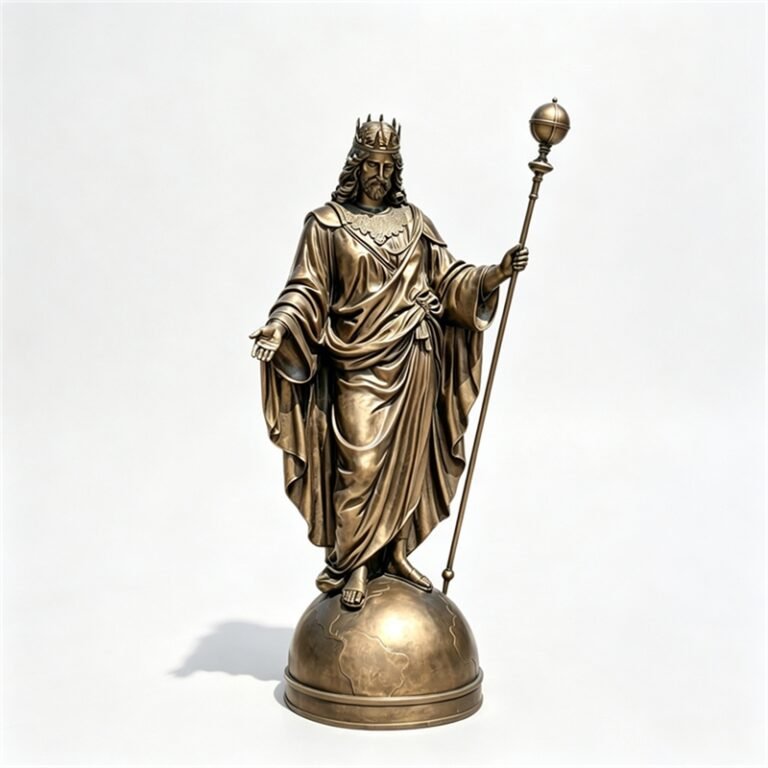 Bronze Jesus Christ the King for sale