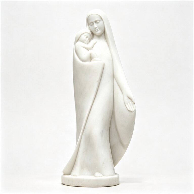 Abstract Mary statue