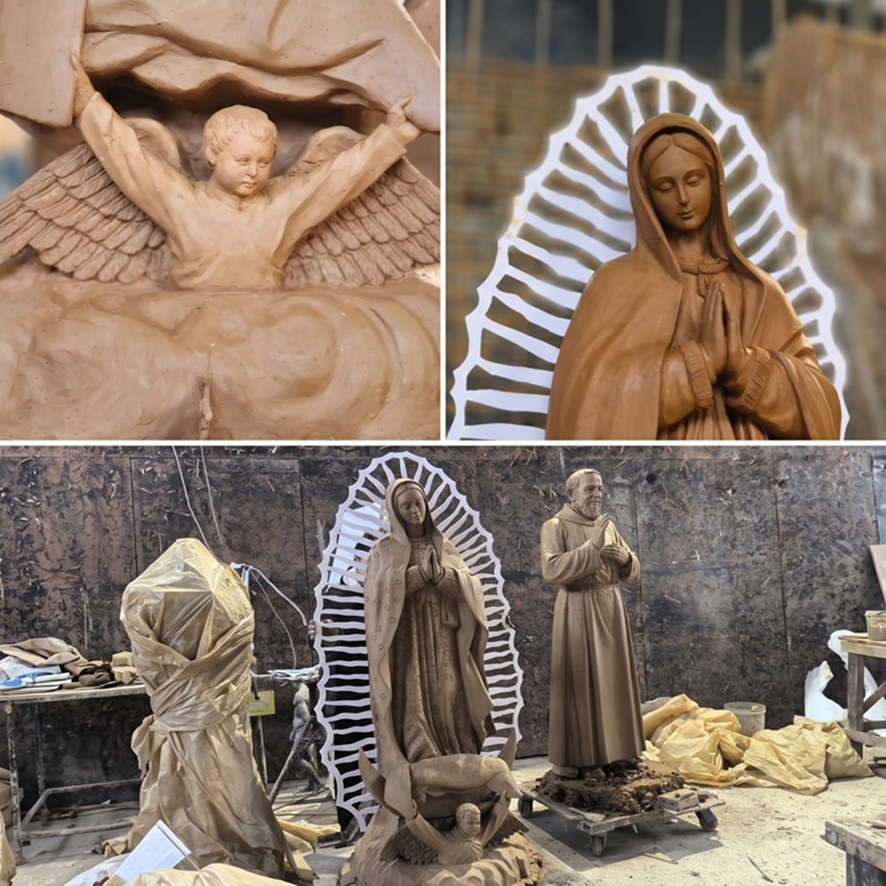 Bronze Our Lady of Gudalupe Outdoor Statue