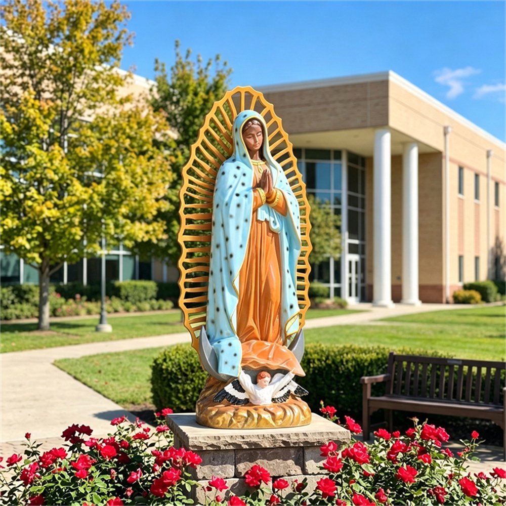 Bronze Our Lady of Gudalupe Outdoor Statue