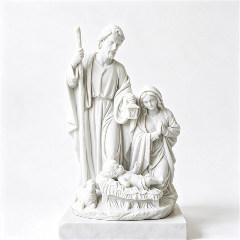Mable Nativity Scene Statues