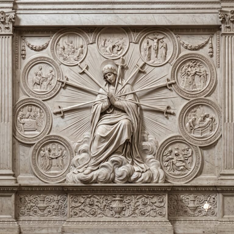 our lady of Sorrows statue