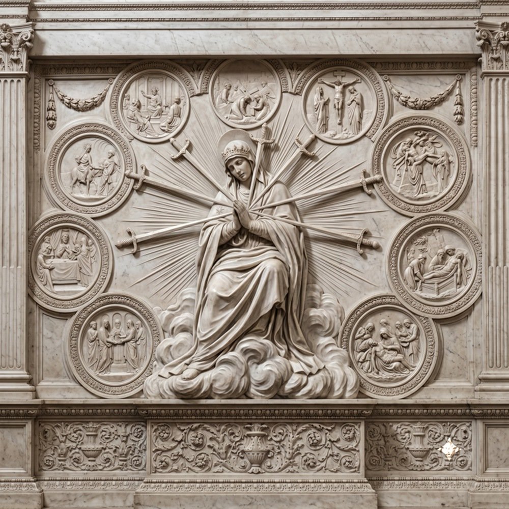 our lady of Sorrows statue