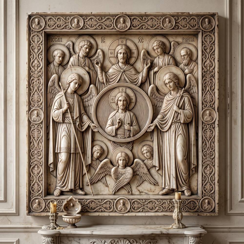 Archangel statues