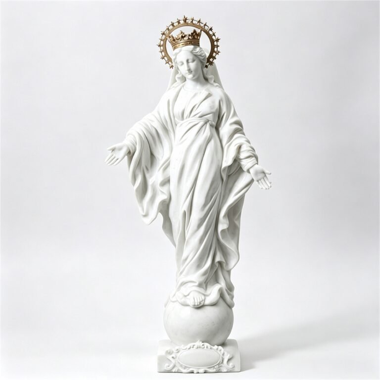 Life Size Our Lady of the Smile Statue