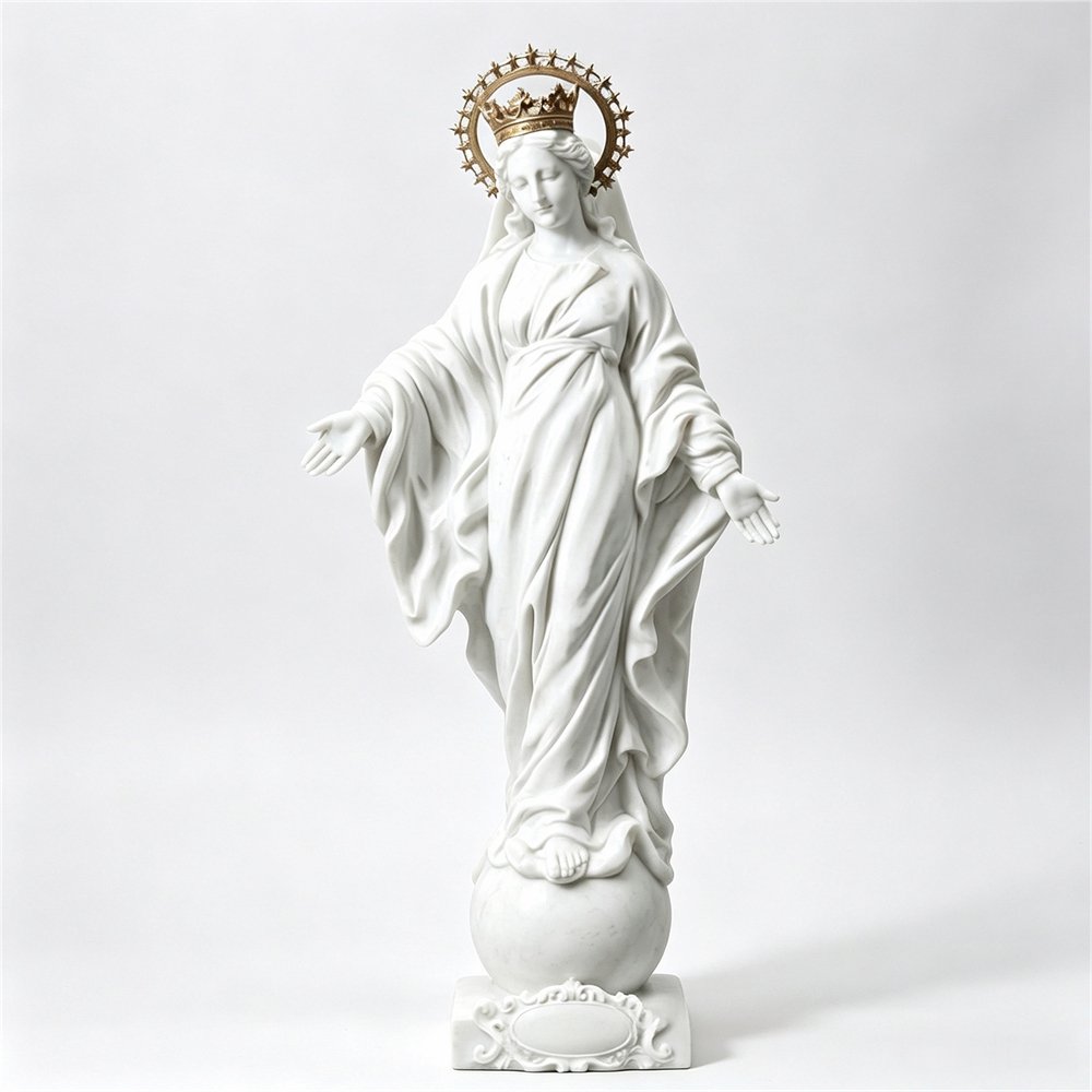 Life Size Our Lady of the Smile Statue