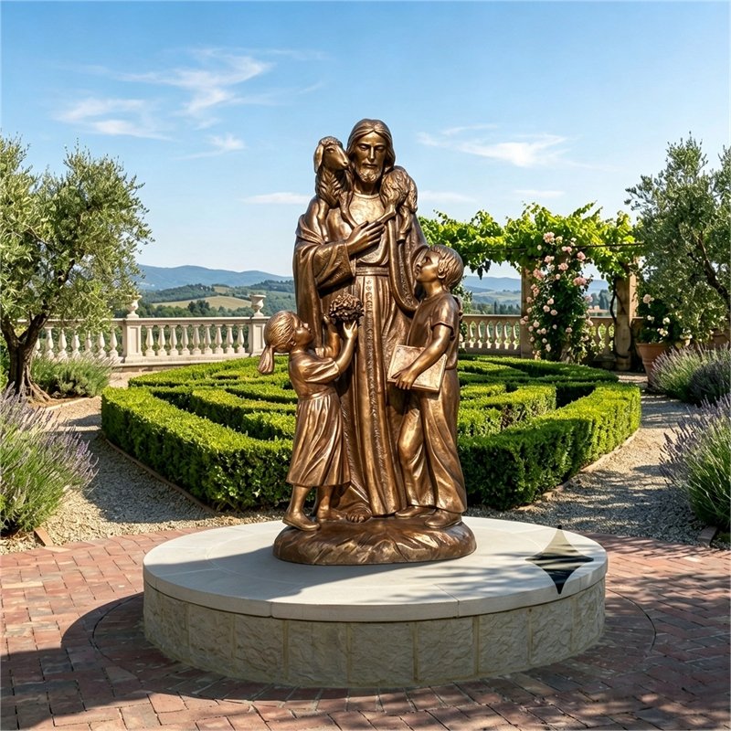 Custom bronze Jesus statue