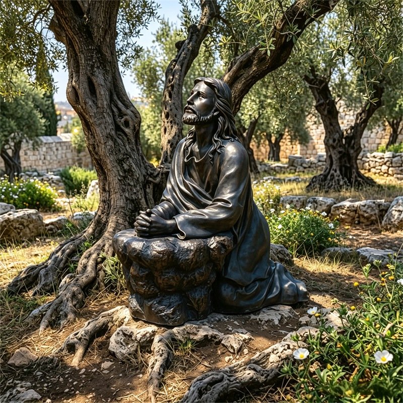 Bronze Jesus statue for garden