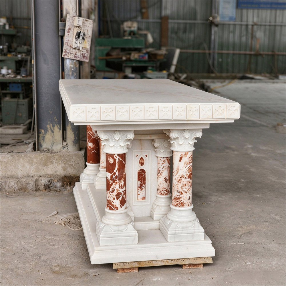 Altar of Sacrifice with Cross Carving