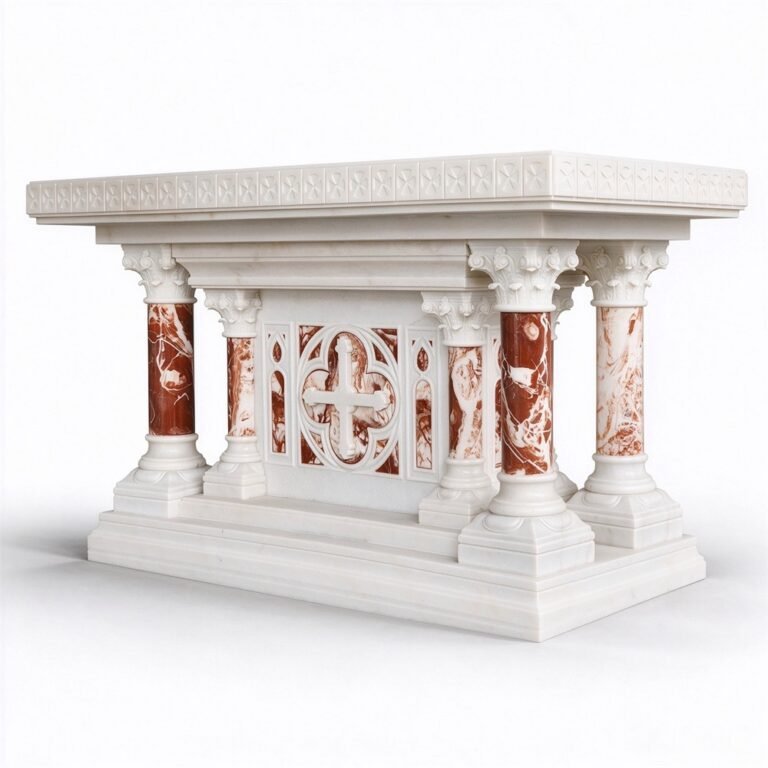 Altar of Sacrifice with Cross Carving