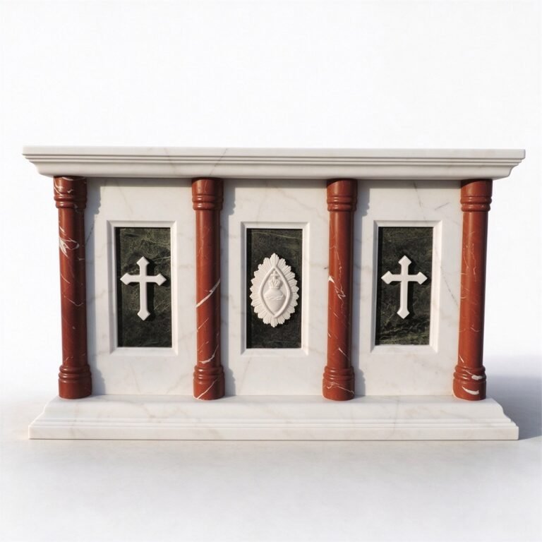 Marble Communion Table with Cross