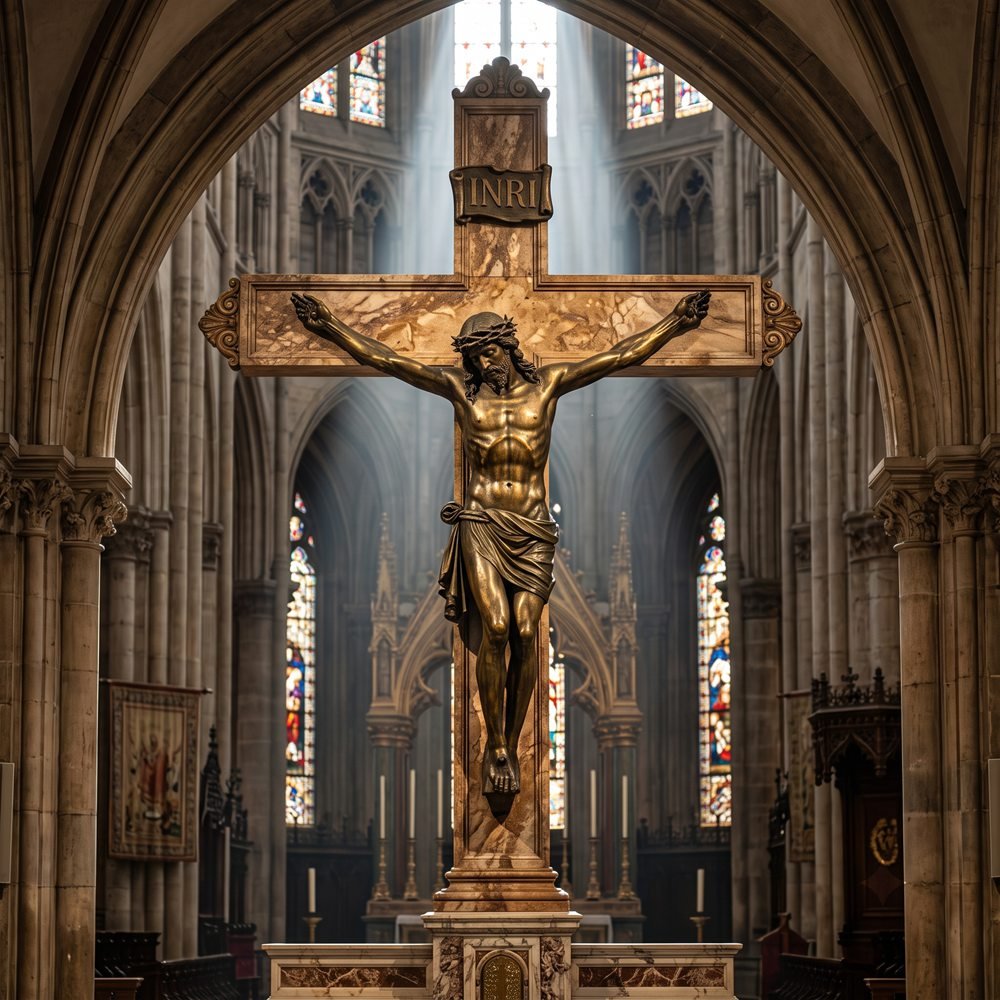 crucifix statue