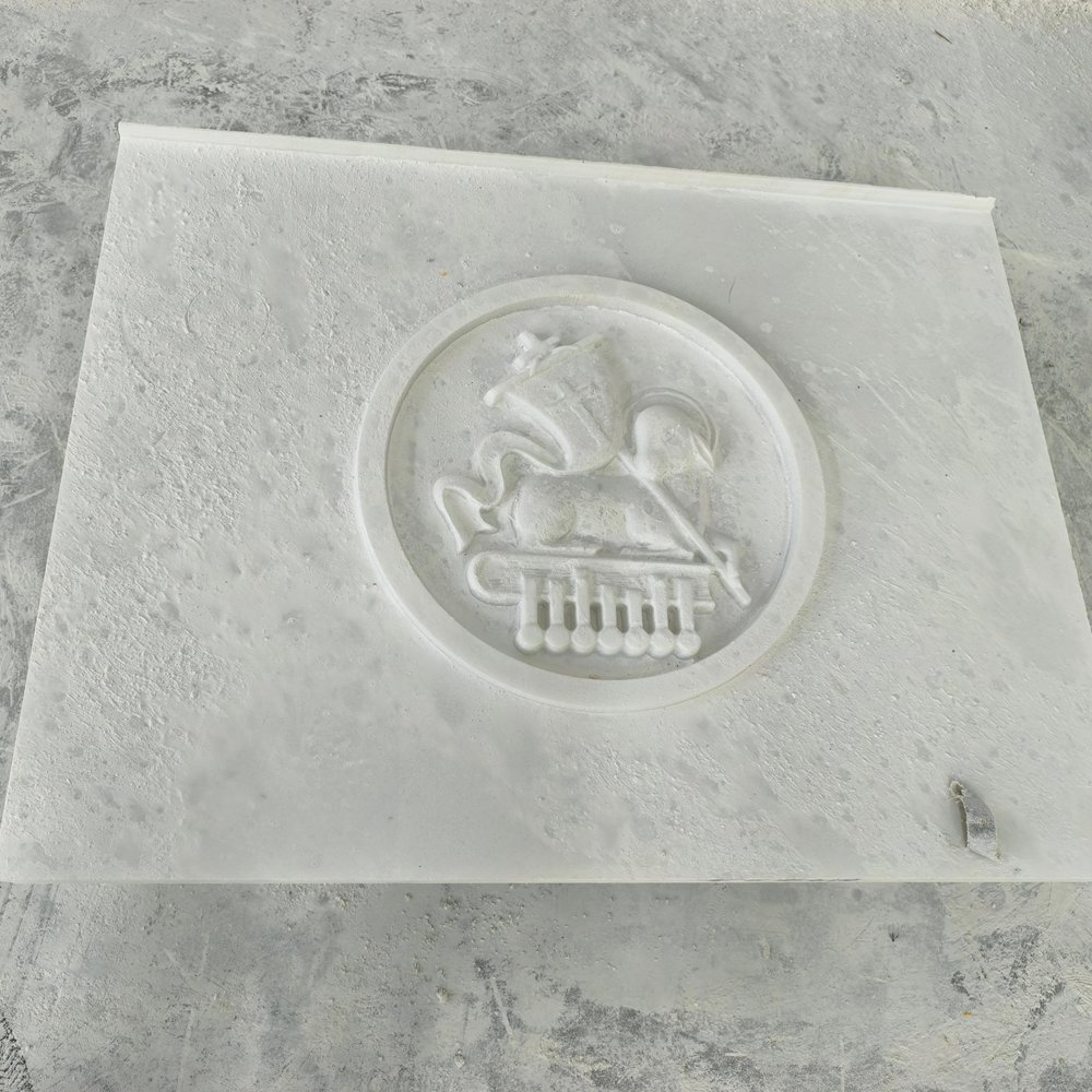 Gothic marble carving